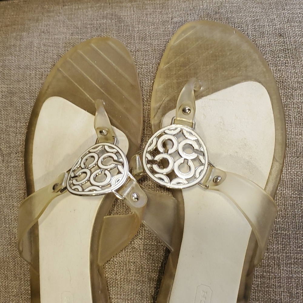 Coach Gold Sandals - Picture 4 of 13